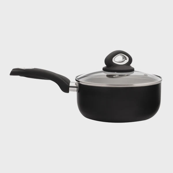 Diamond Range 20cm Non-Stick Saucepan & Glass Lid