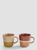 PurerHome Canyon Sand & Fire Clay Brew Mugs (Set of 2)