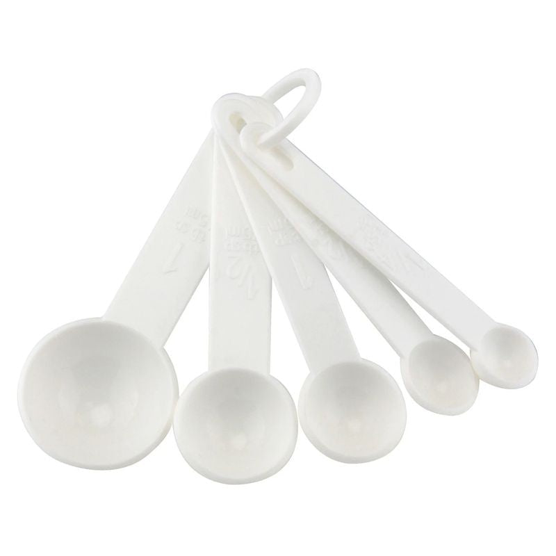 Apollo Measuring Spoons Set of 5 - White