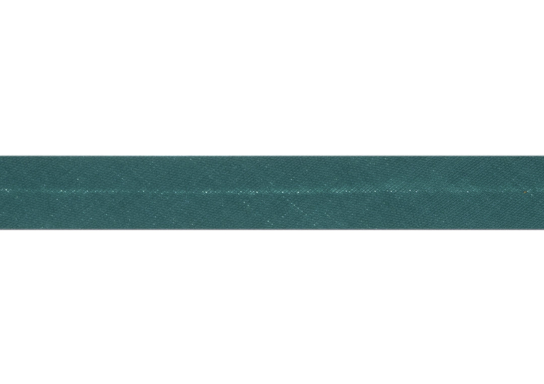 Trim: Bias Binding: Polycotton: 16mm: Teal Sold By The Metre
