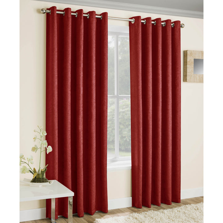 Vogue Ready Made Blackout Eyelet Curtains (Instore)