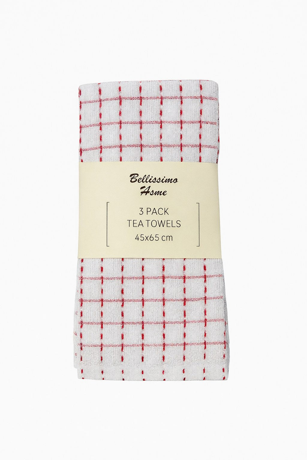 Bellissimo Pack of 3 Home Brights Towels Red