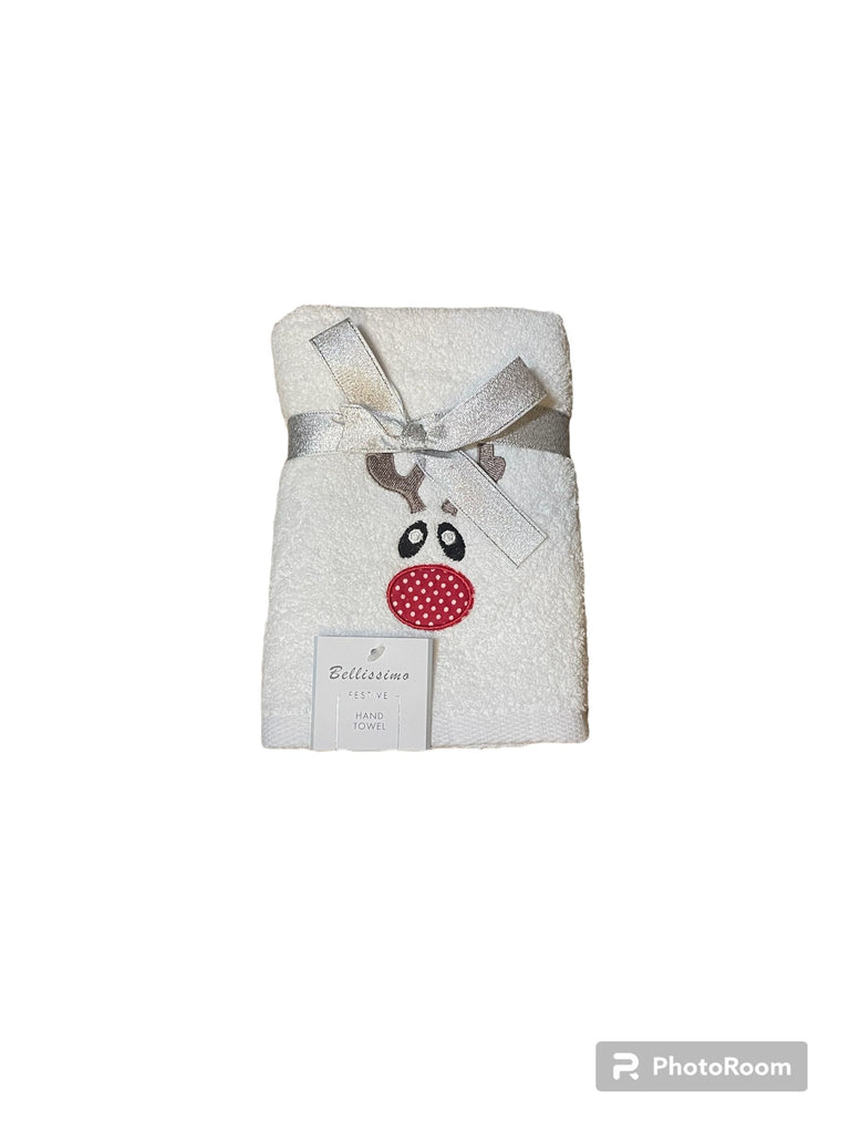 Bellissimo Festive Guest Towel Rudolph Nose