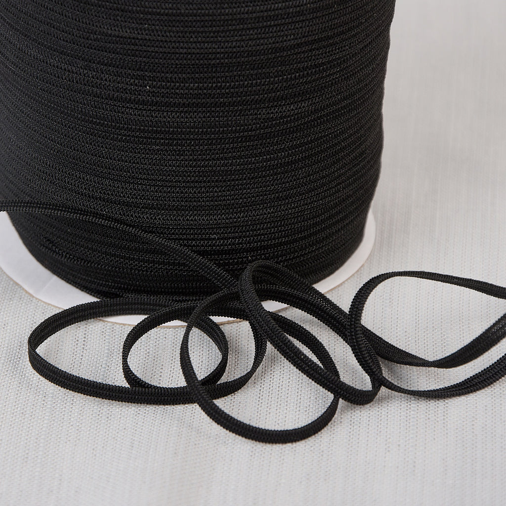 Elastic: Hats, Helmets, Masks: 5mm: Black Sold By The Metre