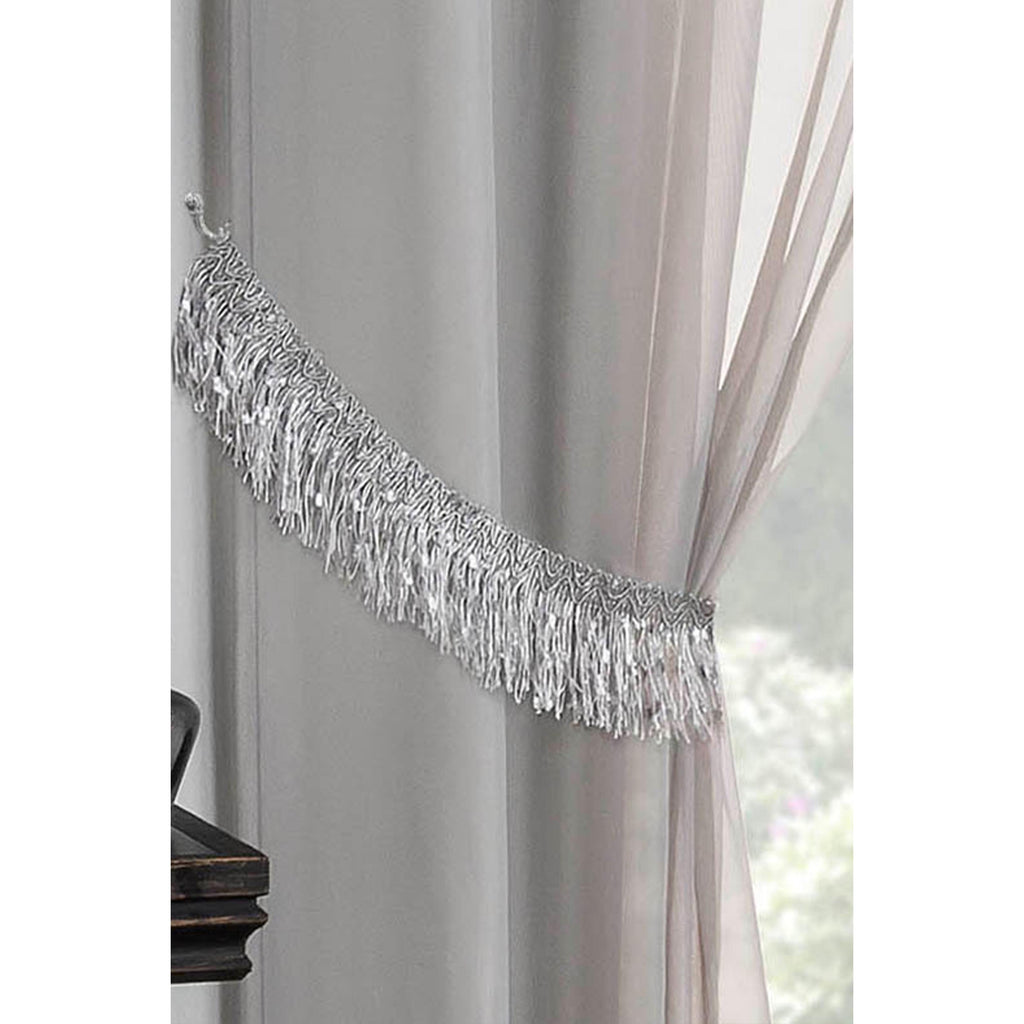 Savannah 60cm Tie Backs Silver