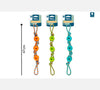 Smart Choice Rubber & Knotted Rope Pull Dog Toy 3 Col