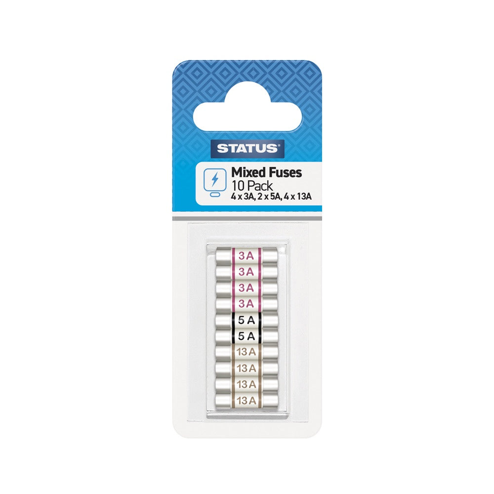 Status Mixed Fuses, Pack of 10