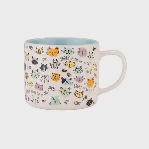 Siip Easily Distracted Cats Mug