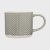 Siip Embossed Grey Chevron Mug