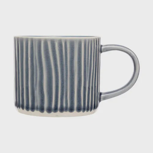 Siip Embossed Navy Lines Mug