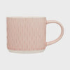 Siip Embossed Pink Teardrop Mug