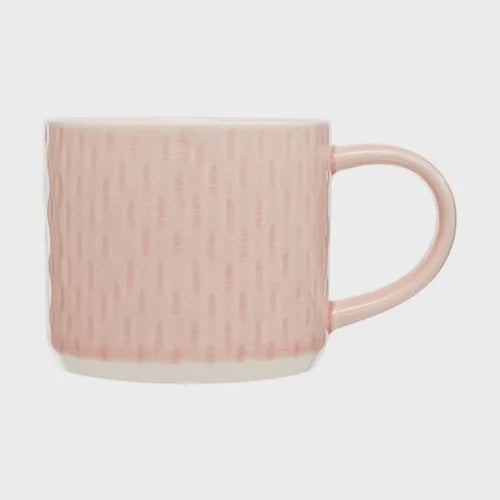 Siip Embossed Pink Teardrop Mug