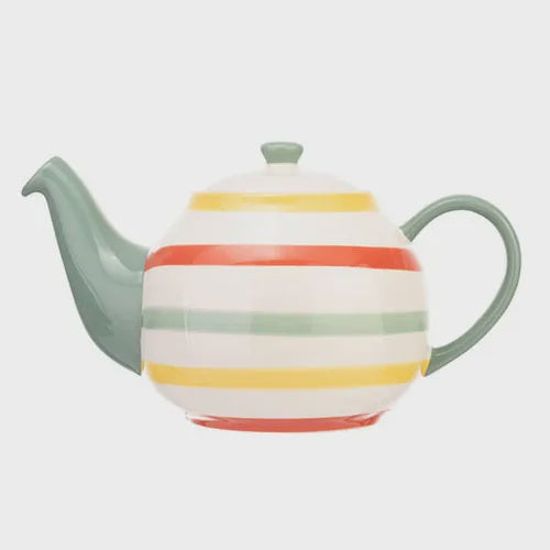 Siip Multi Stripe Autumn 6 Cup Teapot