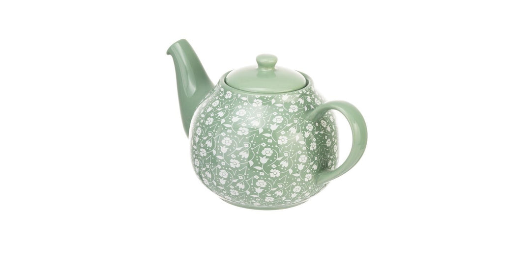 Siip Ditsy Floral Green 6 Cup Teapot