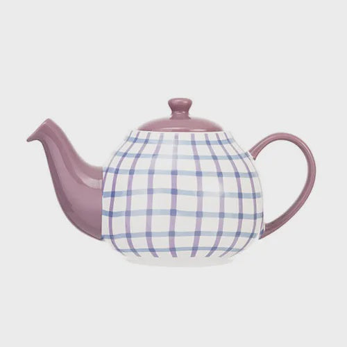 Siip Gingham Purple 2 Cup Teapot