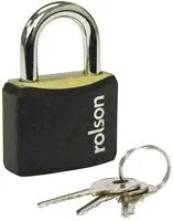 Rolson 30 mm Black Iron Padlock