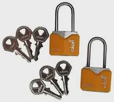 Rolson 20mm Iron Padlock Twin Pack with 3 keys