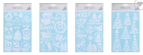 Christmas Snow Spray Stencil
