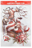 Xmas Window Sticker Santa Deliverying Presents Laser