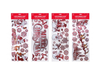 Red Fancy Laser Stickers  Assorted Designs