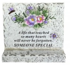 Memorial Cement Block Grave Ornaments SOMEONE SPECIAL
