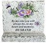 Memorial Cement Block Grave Ornaments HUSBAND
