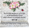 Memorial Cement Block Grave Ornaments MUM