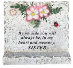 Memorial Cement Block Grave Ornaments Sister