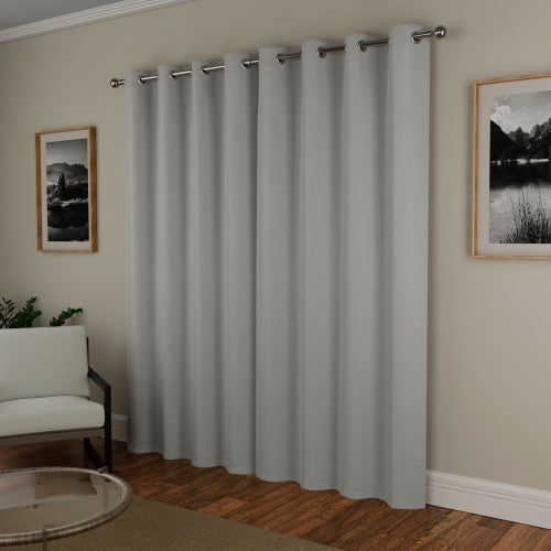 Supersoft Grey curtains closed