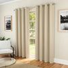 Supersoft Eyelet Ready Made Curtains Beige