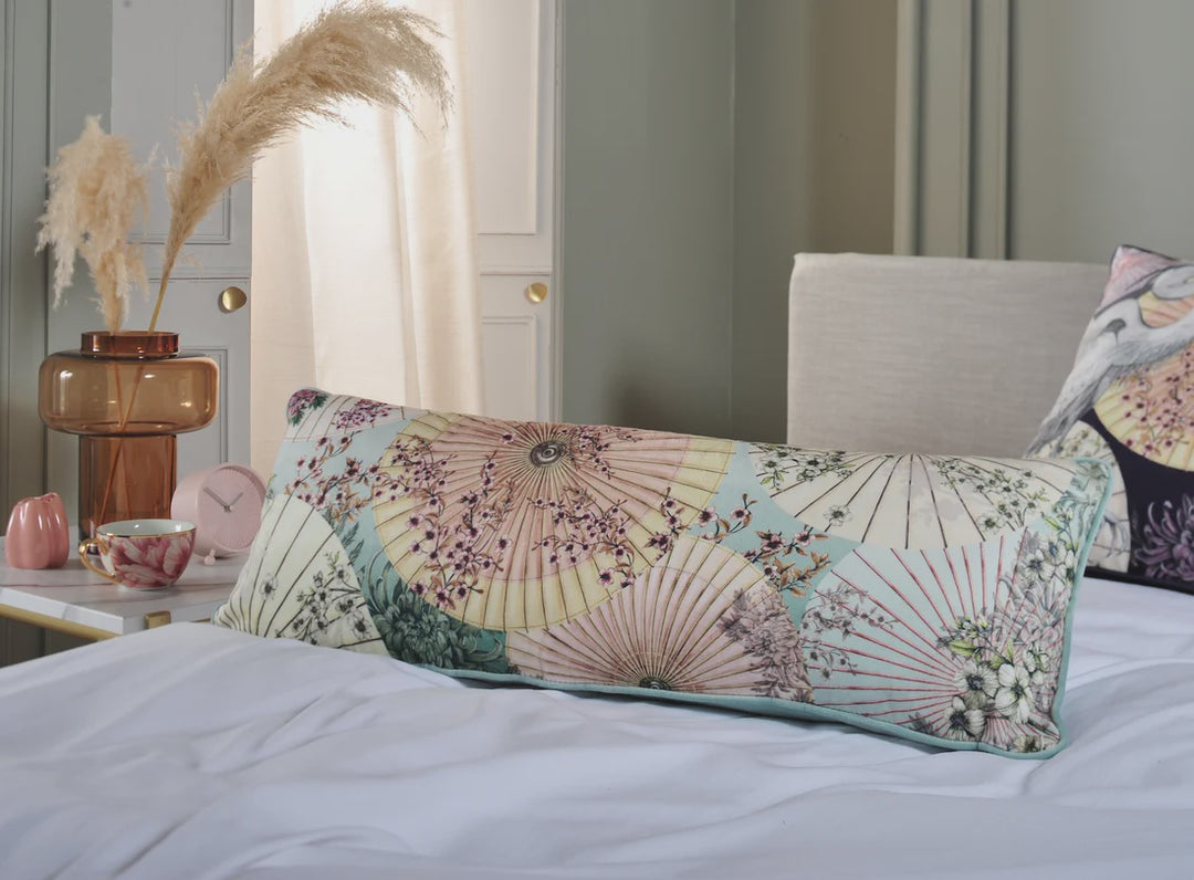 House Of Norris Sunshade Japanese Parasoles and Blossom Velvet Long/Bolster