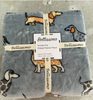 Daschund Fleece Throw 130 x 180cm