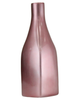 Pink Ceramic Vase - Square Decorative Vase Pearlized Bottle Neck Ornament 36cm