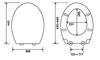 PP Pearl Toilet Seat White