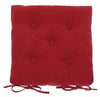 Seat Pad With Ties Florentine Red 38cm