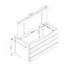 Corona Classic Storage Trunk Grey Antique (Self Assembly) (DHD)