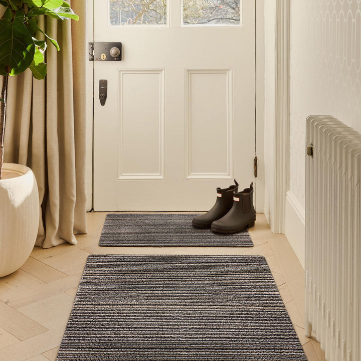 My Mat Cotton Indoor Candy Linen doormat in a hallway