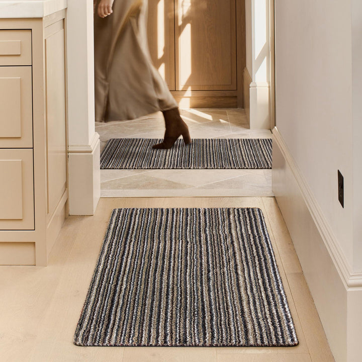 My Mat Cotton Indoor Candy Linen runner in a hallway