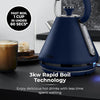 Tower Sera 1.7L 3KW Kettle Midnight Blue Smoked Black Trim T10079MNB