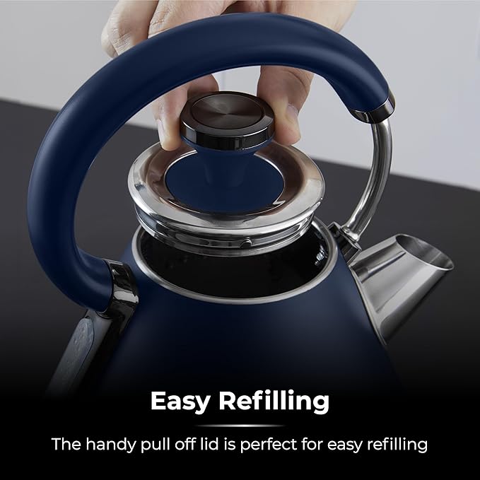 Tower Sera 1.7L 3KW Kettle Midnight Blue Smoked Black Trim T10079MNB