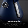 Tower Sera 1.7L 3KW Kettle Midnight Blue Smoked Black Trim T10079MNB