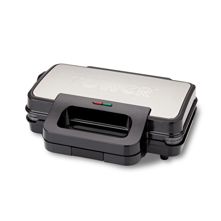 Tower 900W Deep Filled Sandwich Maker Stainless Steel T27031