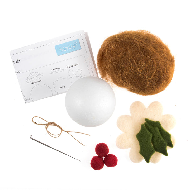 Needle Felting Kit: Christmas: Pudding