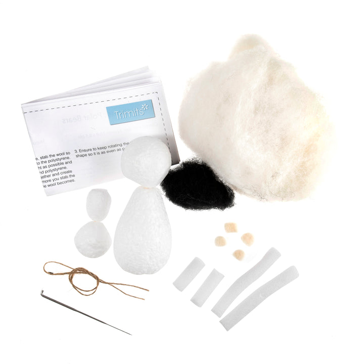 Needle Felting Kit: Christmas: Polar Bear