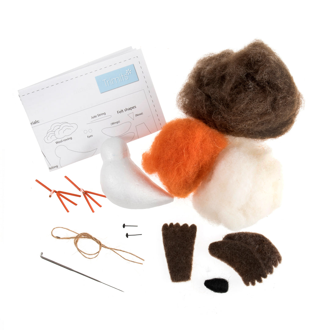 Needle Felting Kit: Christmas: Robin