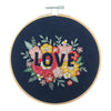 Embroidery Kit with Hoop: Love