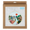 Embroidery Kit with Hoop: Mountain View