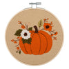 Embroidery Kit with Hoop: Pumpkin