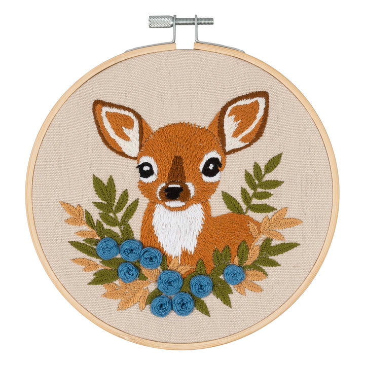 Embroidery Kit with Hoop: Deer