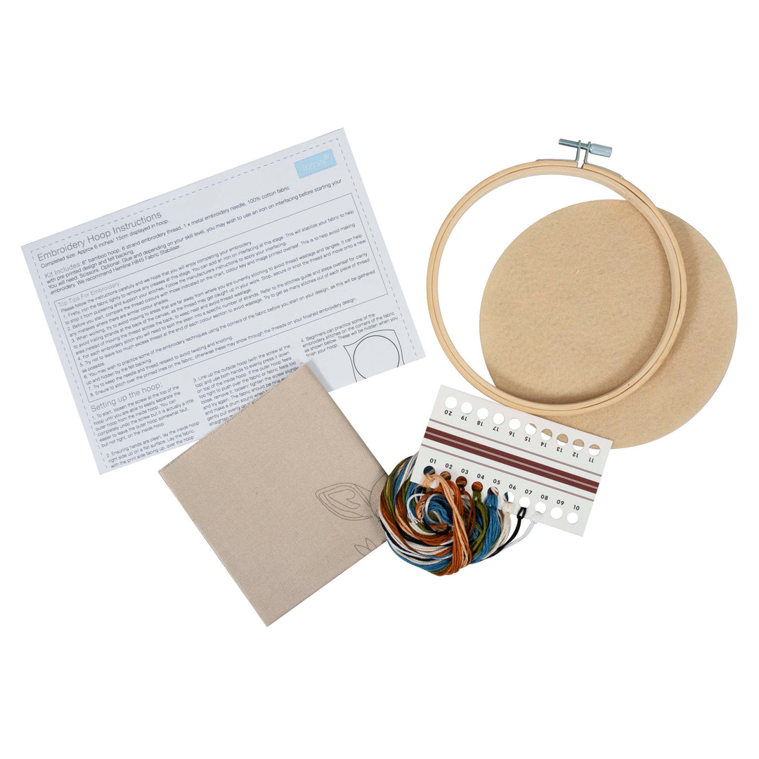 Embroidery Kit with Hoop: Deer